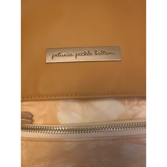 Petunia Pickle Bottom Tan Backpack Diaper Bag Abstract Printm Dusted Dessert main image 6